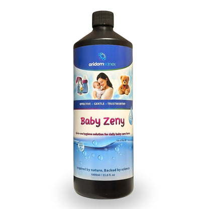 Baby Sanitising Spray – HOCl Hypochlorous Acid, No Rinse, Alcohol & Fragrance-Free Mist for Bottles, Dummies, Toys, Changing Mats, Nursery Surfaces, Air – 330 ml Refillable – Baby Zeny