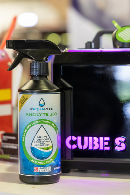 Paqualyte Anolyte 500 – 1L Natural Disinfectant & Biocide (12-Pack)