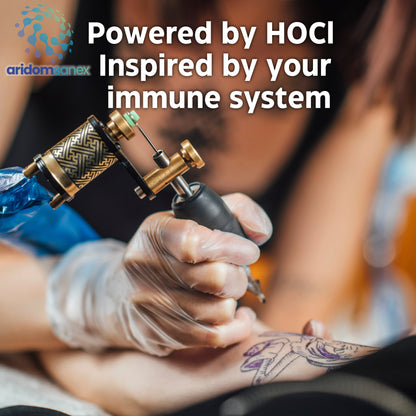 Tattoo Cleanser & Skin Disinfectant Refill Spray 500 ml (PK 12) – Alcohol-Free, HOCl-Powered, pH-Neutral, Fragrance-Free Formula TattooGard